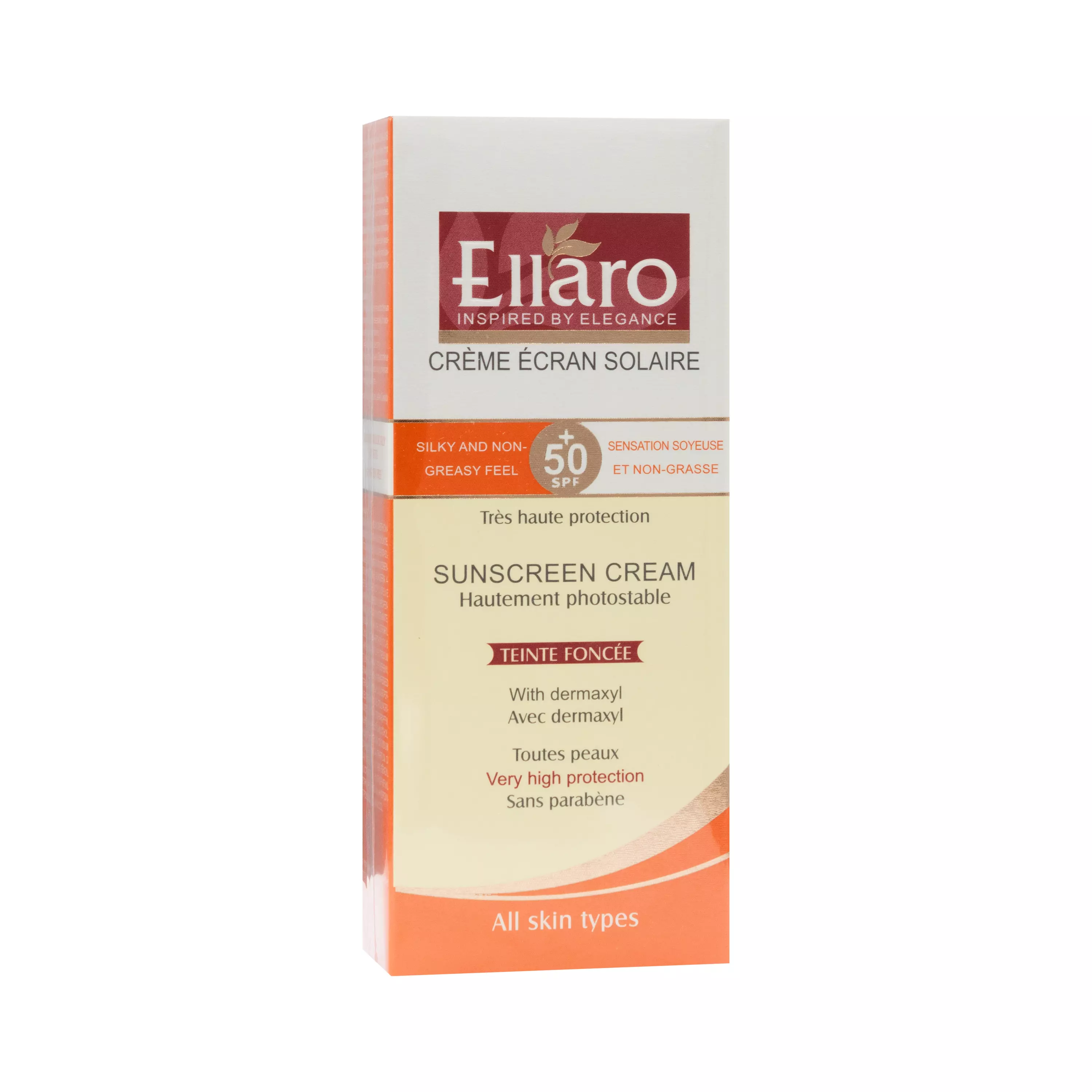کرم ضد آفتاب SPF50 انواع پوست رنگ بژ طبیعی الارو